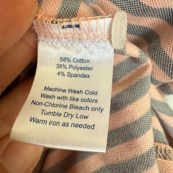 Onward Reserve Short Sleeve Polo Shirt Men’s MED Pink Striped Golf Performance - Picture 3 of 5